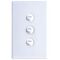 Excel Life 10A Instant Heat Controller Switch 3 Gang Gloss White