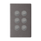 Excel Life 16A 2 Way Single Pole Double Throw Vertical Rocker Switch 6 Gang Urban Grey
