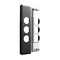 Excel Life Architrave Grid & Plate 3 Gang Urban Grey
