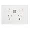 HPM VIVO 10A Double Power Point with Integrated USB 2.4A Chargers White