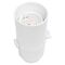 Lamp holder skirt double pole pushbar switch 10mm thread top entry - white