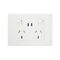 HPM VIVO Double Power Point with Type C+C 15W USB Charger Mechanism White