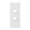 HPM VIVO 10A 2 Gang Architrave Switch White