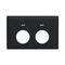 Linea - Coverplate for autoswitch double powerpoint with extra safety midnight