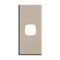 Linea Architrave coverplate 1 gang ghost gum