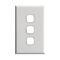 Excel - Grid & plate For 770 series mechanisms - 3 gang gloss white