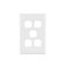Excel - Switch coverplate 5 gang white
