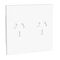 Bticino Living Now 10A Autoswitch Double Powerpoint Cover White