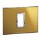 ARTEOR Square 1 Module Horizontal Coverplate Reflective Gold
