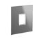 ARTEOR Square 1 Module Vertical Coverplate Reflective Stainless Steel