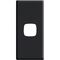 Linea - Architrave coverplate 1 gang midnight dash