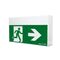 Large 60m LED Exit sign - single sided running man right with lithium battery - Galaxy