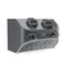AQUA Life 10A IP54 Weatherproof Surface Mount Double Powerpoint Cement Grey