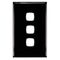 Excel - Grid & plate For 770 series mechanisms - 3 gang gloss black