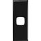 Excel - Architrave grid & plate 1 gang black