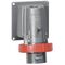 HYPRA - IEC industrial Inclined surface appliance inlet - IP66/67 - 3P+E 415V a.c. 32A grey