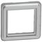 Soliroc Adaptor for 2 module mechs IP20 metal silver