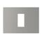 ARTEOR Square 1 Module Horizontal Coverplate Soft Aluminium