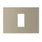 ARTEOR Square 1 Module Horizontal Coverplate Champagne