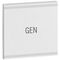 Arteor - MyHOME - Square key cover BUS/SCS - GEN marking - 2 modules - white