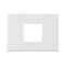 ARTEOR Square 2 Module Horizontal Coverplate White
