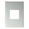 ARTEOR Square 2 Module Vertical Coverplate Pearl Aluminium