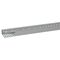 Transcab - Cable grey duct with cover - 2 metre length 40x80mm 2m 12.5mm finger DIN pitch with cover grey