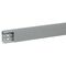Transcab - Cable grey duct with cover - 2 metre length 80x40mm 2m 12.5mm finger DIN pitch with cover grey