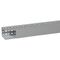 Transcab - Cable grey duct with cover - 2 metre length 80x100mm 2m 12.5mm finger DIN pitch with cover grey