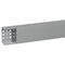 Transcab - Cable grey duct with cover - 2 metre length 120x60mm 2m 12.5mm finger DIN pitch with cover grey