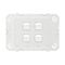 Arteor 770 series - Horizontal rocker switch - Single Pole Double Throw 4 gang 2 way 16A 240V a.c. white