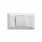 Como - Horizontal Single Pole Double Throw - rocker Switch 1 gang 10A 240V a.c. with red line white