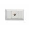 Como - Horizontal RJ45 socket A/V socket 1 gang RJ45 Cat6 white