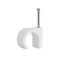 HPM Hook Type Cable Clips 8-10mm White - 20 Pack