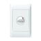 Excel Life - Common plate - Vertical rocker switch - Double Pole Single Throw 1 gang 40A - cooktop engraved - 240V a.c. white