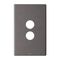 Excel Life EM Series Grid & Plate 2 Gang Urban Grey