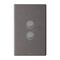 Excel Life 16AX 2 Way Single Pole Double Throw Vertical Rocker Switch 2 Gang Urban Grey