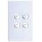 Excel Life 10A Instant Heat Controller Switch 4 Gang Gloss White