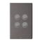 Excel Life 16A 2 Way Single Pole Double Throw Vertical Rocker Switch 4 Gang Urban Grey