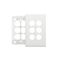 Excel Life EM Series Grid & Plate 6 Gang Matt White