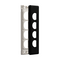Excel Life Architrave Grid & Plate 4 Gang Black