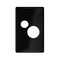Excel Life Vertical Single Powerpoint Coverplate Black