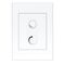 HPM VIVO 250VA 2 Wire Trailing Edge Rotary Dimmer White