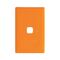 Linea - Coverplate 1 gang soft touch orange