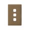 Linea Coverplate 3 gang ninja khaki