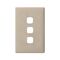 Linea - Coverplate 3 gang ghost gum