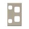 EXCEL - Double vertical powerpoint coverplate only - Beige