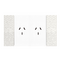 Bticino Living Now 4 Module Double Powerpoint Coverplate Pixel