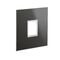 ARTEOR Square 1 Module Vertical Coverplate Reflective Black