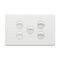 Excel Life 16A Single Pole Double Throw Horizontal Rocker Switch 5 Gang Matt White